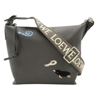 Loewe Pre-owned Shoulder bag - Dames - Pre-owned - Grijs - Maat: ONE Size Leer
