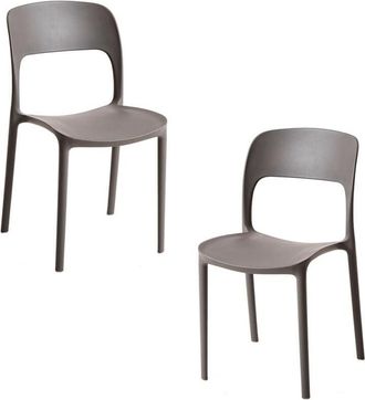 Regalos Miguel Packs Sillas Jard&iacute;n - Pack 2 Sillas Inis - Gris Oscuro