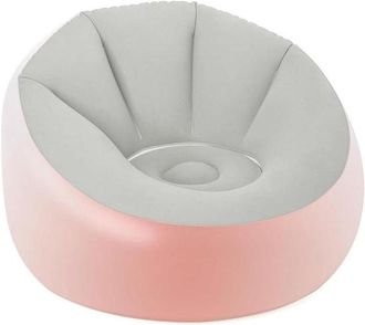 No Brand Silla Hinchable, Sill&oacute;n De Exterior, Con Luces Led, Port&aacute;til Y F&aacute;cil De Usar, Disponible En Gris Y Rosa