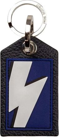 Neil Barrett Leren Sleutelhanger - Heren - Sleutelhangers & Tashangers - Blauw - ONE Size - Leer - Accessoires