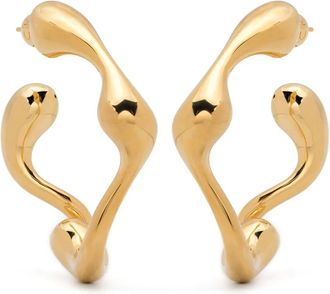 Maria Black large Splash hoops - Oro