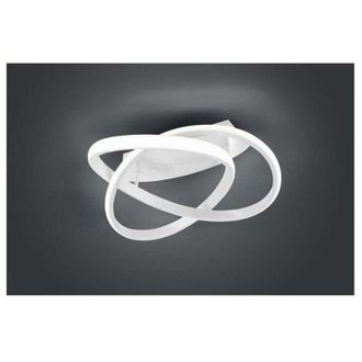 Trio Leuchten Plafoniera led Course Spirale bianca con regolazione di intensit&agrave; - Diametro 45 cm - 18W