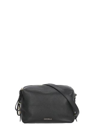 Coccinelle Pebbled Leather Shoulder Bag with Removable Strap