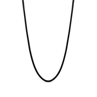 SHYMI Black Cord Necklace - Cotton & Polyester, Adjustable Length, Day to Night