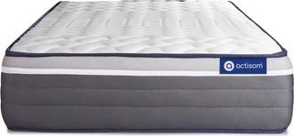 Actisom Colchón blanco con muelles ensacados y espuma viscoelástica 90 x 190