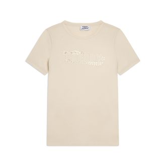 Freddy T-shirt Manica Corta con Decori Floreali e Borchie