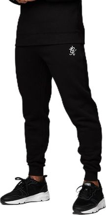 The Gym King Mens Fundamental Fleece Athletic Fashion Jogger Bottom (UK, Alpha, L, Regular, Regular, Black, Regular)