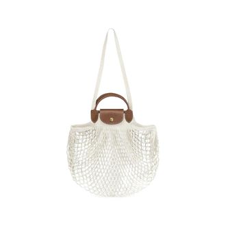 Longchamp Borsa a mano Le Pliage Filet - - Bags - Donna - Bianco - ONE SIZE