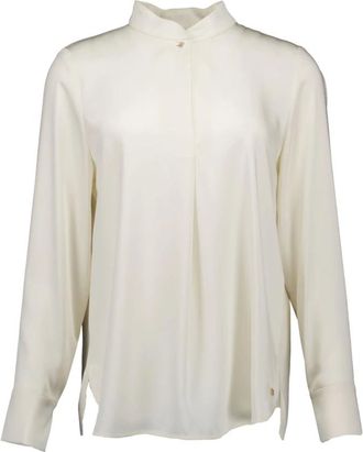 Marc Cain Overhemden, Dames, Beige, M, Elegante Ecru Blouse