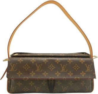 Louis Vuitton Pre-owned Vintage Monogram Shoulder Bag - Dames - Vintage Schoudertas - Bruin - ONE Size - Vintage