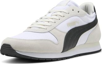 Puma Unisexs St Miler Sneaker, PUMA White/PUMA Black/Vapor Grey, 10.5 US Womens/9 US Mens