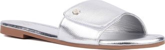 New York & Company Adelle Slide Sandal in Silver at Nordstrom Rack, Size 8.5