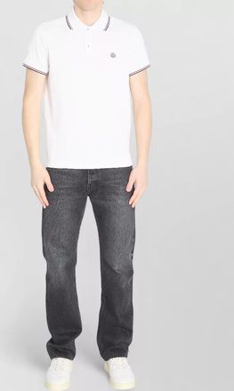 Moncler cotton piqu&eacute; polo shirt