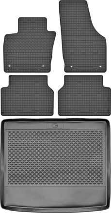 OEM Juego De Alfombrillas De Goma Para Coche Y Maletero Para Audi Q3 I Suv (2011-2018)