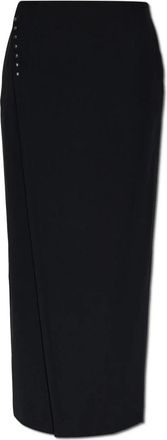 Emporio Armani Pliss&eacute; Rok - Dames - Maxi Rokken - Zwart - 2XS - Rokken
