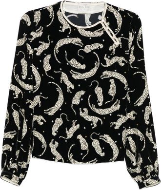 Forte_Forte Blusa in velluto stampato Forte Forte