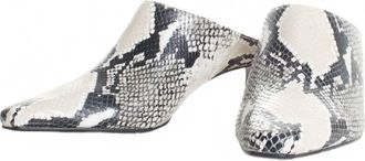 Vince Camuto Womens Alexie Kitten Heel Mule Sandals In Ivory Multi