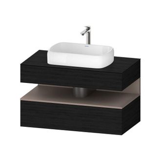 Duravit Duravit - Qatego Consola Mueble Bajo Lavabo, 1 Extra&iacute;ble, 1 Caj&oacute;n