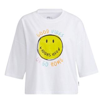 adidas (WMNS) adidas neo Csmy Tee1 Sports Short Sleeve White H61980