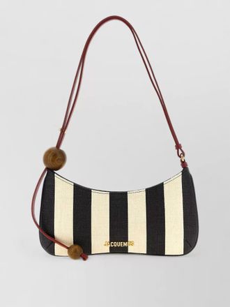 Jacquemus le bisou perle striped shoulder bag
