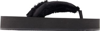 Balenciaga Jet Lag Thong - Dames - Slippers - Zwart - 40 EU - Satijn - Schoenen