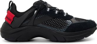 HUGO BOSS Hugo Womens Sdmew 10266827 01 Low Top Trainers in Black - Size UK 3