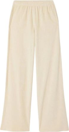 American Vintage Fuxow Wijde Broek - Dames - Wijde Broeken - Beige - M - Katoen - Broeken