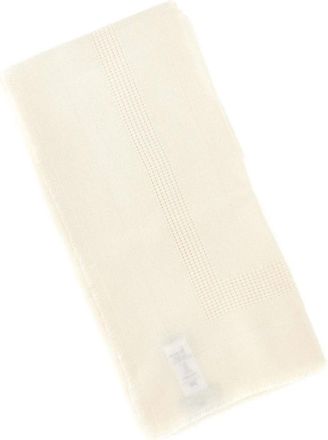 Elisabetta Franchi Monogram Sjaal - Dames - Sjaals - Wit - ONE Size - Wol - Accessoires