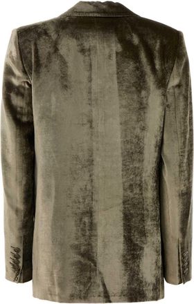 Etro Womens Sage Green Velvet Blazer N0634 Giacche E Gilet Jacket