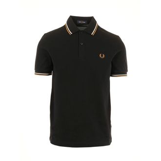 Fred Perry Polo Shirts, male, Black, Size: XL Twin Tipped Polo Shirt