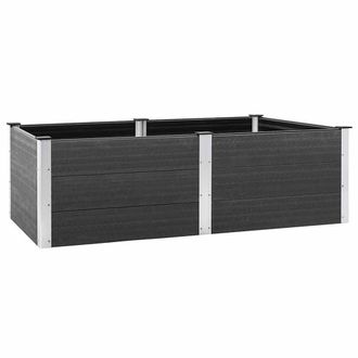Berkfield Home Garden Raised Bed 200x100x54 cm WPC Grey | Size: 200 x 100 x 54 cm