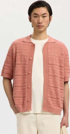 Selected Polo in maglia Selected rosa dawn