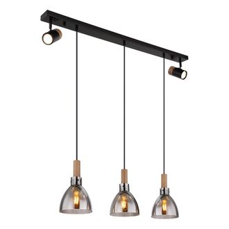 Globo Lighting L&aacute;mpara Colgante - Mattea - Negro - Metal - Gran L&aacute;mpara - Globo