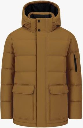 Quartz Co. ALEXANDER | Hooded Recycled Down Winter Jacket in Camel at Nordstrom, Size Small