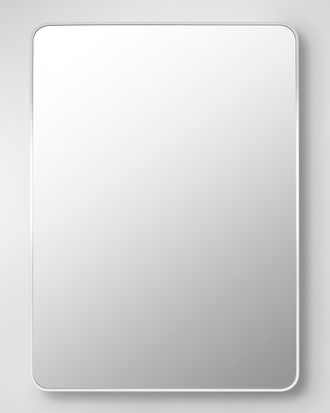 Surya Aranya 41 Rectangle Wall Mirror, White