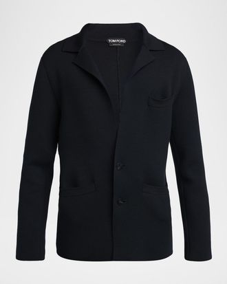 Tom Ford Men & apos;s Double-Face Wool Sweater Jacket