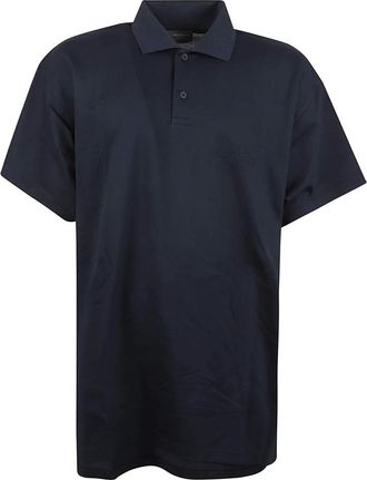 Balenciaga Tops, Heren, Blauw, M, Katoen, Intertwined Polo