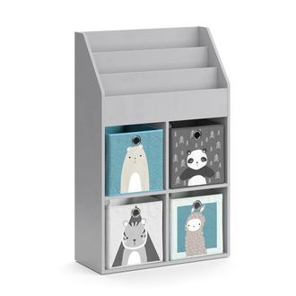 Vicco Estanter&iacute;a Infantil Luigi, Gris, 72 X 114.2 Cm Con 4 Cajones Plegables
