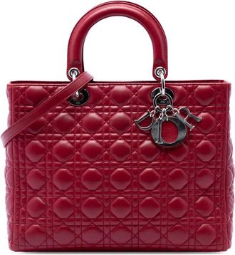 Dior Pre-owned Dior Large Lambskin Cannage Lady Dior Ladies GDEXF5ZNMUFCT7QD