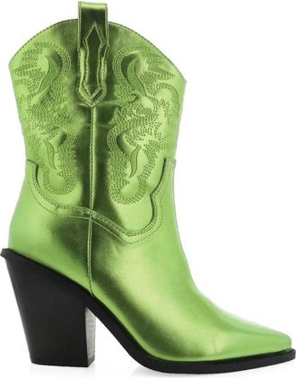 Billini Womens Sergio Boots In Green Metallic