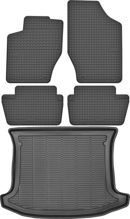 OEM Alfombrilla De Maletero Max-mat 911611 + Alfombrillas Motohobby 160101 - Peugeot 308 I Familiar De 2007 A 2013. Sin Topes