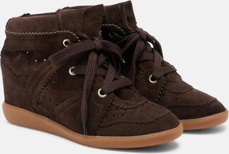 Isabel Marant Bobby suede wedge sneakers