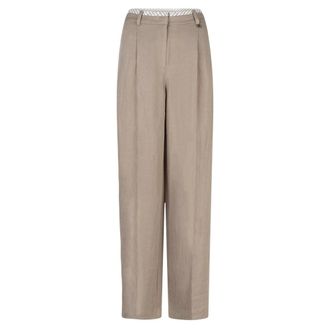 Dante6 Kenila Wide Leg Pants - Dames - Broeken - Beige - Maat: XL Linnen