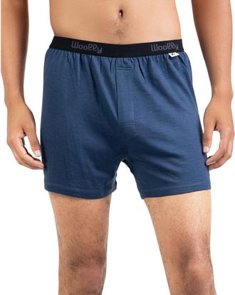 Woolly Clothing Co Mens Merino Boxers By Woolly | RWS Certified | Soft, Stink Free, Seattle Designed, Deep Sea, XL