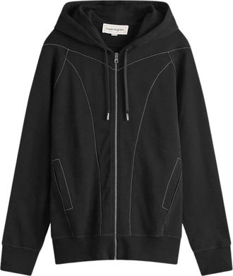 Alexander McQueen Hoodies & sweatvesten, Heren, Zwart, M, Zip-throughs
