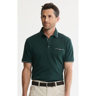 J.A.C.H.S. Cotton Interlock Polo in Dark Green at Nordstrom, Size Xx-Large
