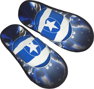 Generic Honduras Flag Women Men Slippers Breathable Sliders Soft House Slippers For Outdoor Winter Bedroom L