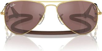 Ray-Ban Sunglasses Rj9506 S 223/6 G Junior Aviator Gold/Brown Children