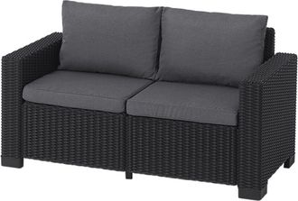 Keter California 2 Seater Sofa - Grey