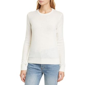 Theory Crewneck Cashmere Sweater in Iv at Nordstrom Rack, Size X-Large